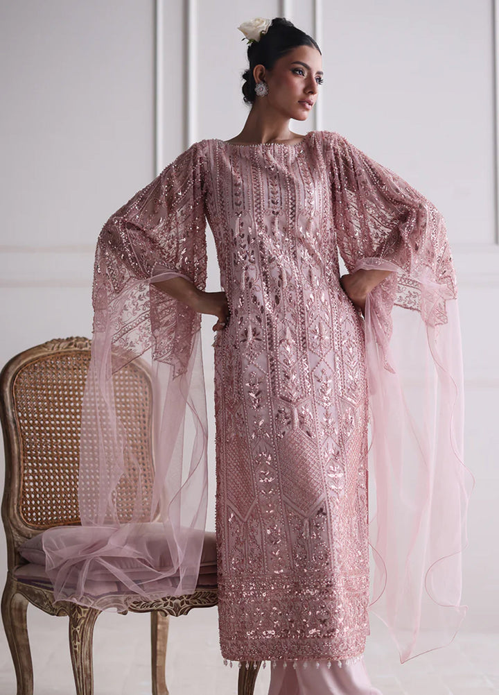 Threads And Motifs Women Pret Net Embroidered Shirt With Trouser 2 Piece 9832 - Formals Collection