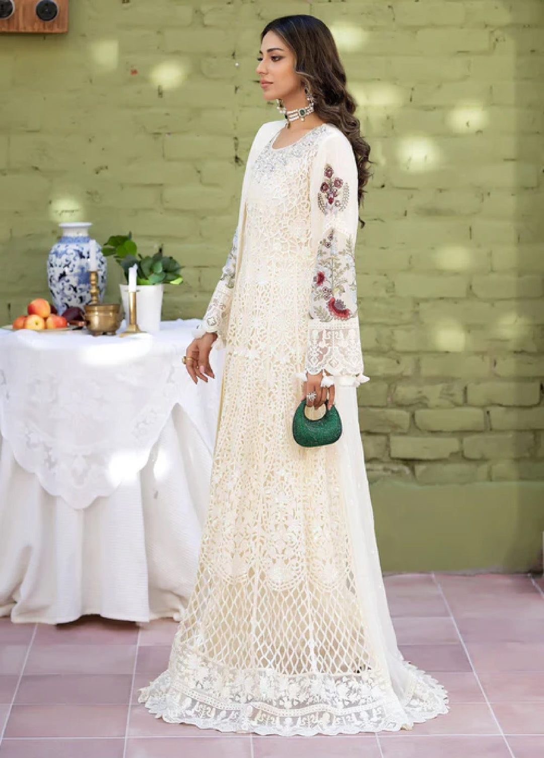 Sahellian by Meerak Women Pret Luxury Chiffon 4 Piece Chandni - Formals Collection