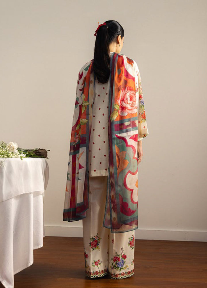 Coco by Zara Shahjahan Unstitched Printed Lawn 3 Piece Suit CZS26ULV AKI-6A - Summer Collection