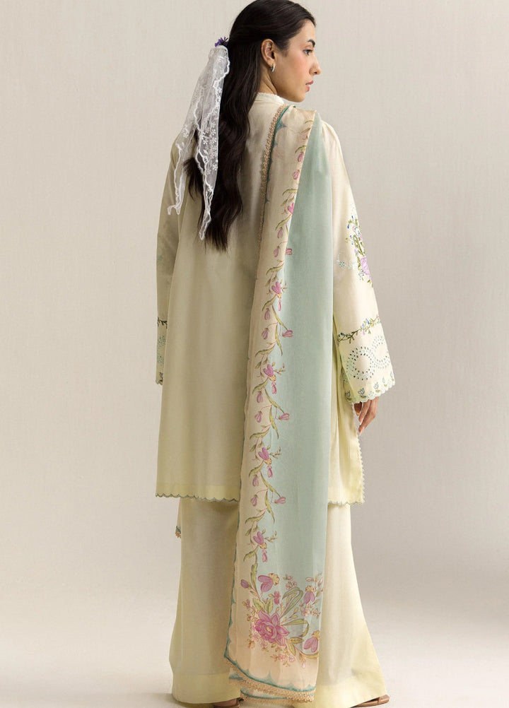Coco by Zara Shahjahan Unstitched Embroidered Lawn 3 Piece Suit CZS26UCLP KIAN-8A - Eid Collection