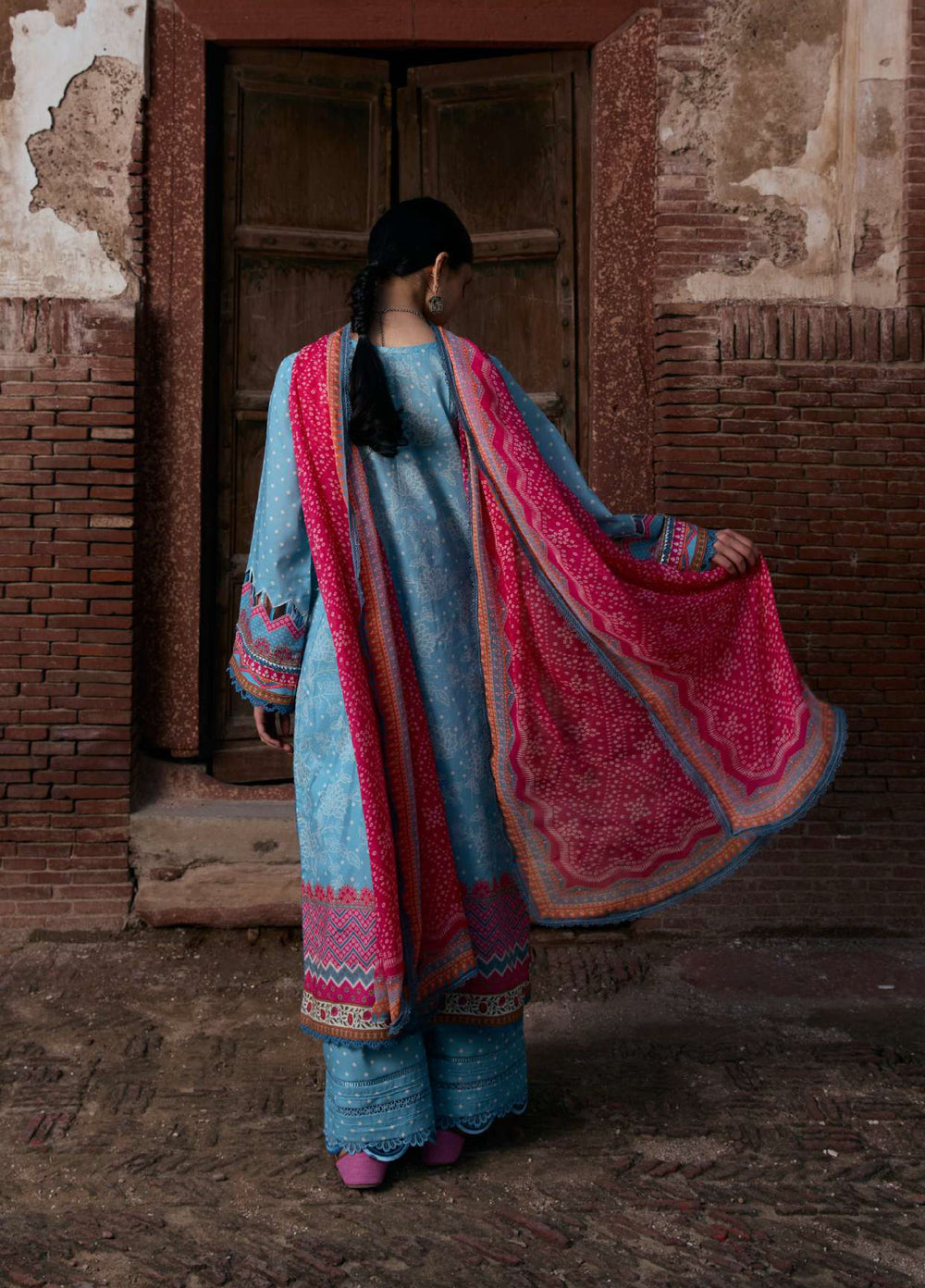 Angan by Kahf Unstitched Printed Lawn 3 Piece Suit KHF26ULA SHABNAM KPS-7B - Festive Collection