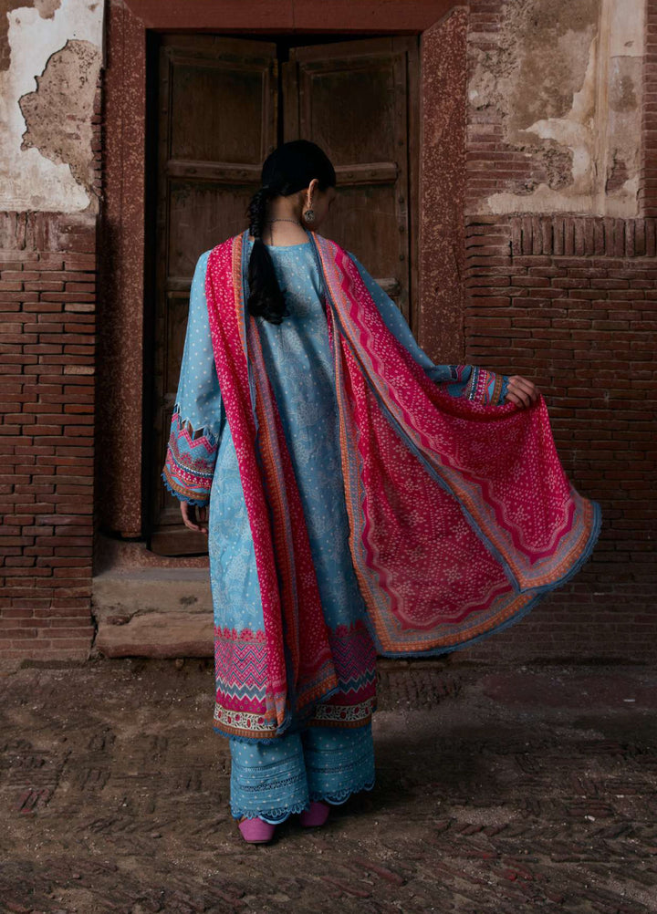 Angan by Kahf Unstitched Printed Lawn 3 Piece Suit KHF26ULA SHABNAM KPS-7B - Festive Collection