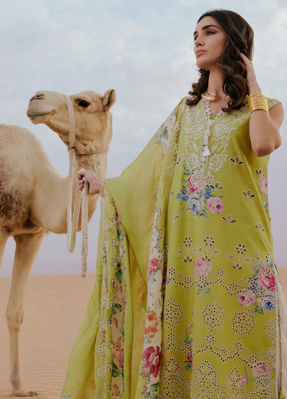 Saira Rizwan Unstitched Embroidered Luxury Lawn 3 Piece Suit SR26ULL SRL26-08 NAVA - Festive Collection