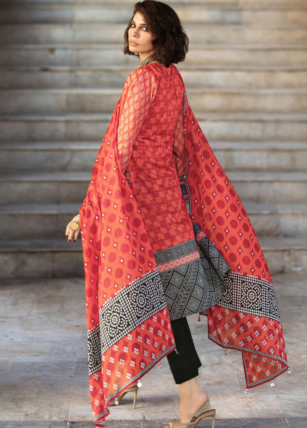 The Chunri by Gul Ahmed Unstitched Printed Lawn 3 Piece Suit GA26UTCL CL-62148 A - Summer Collection
