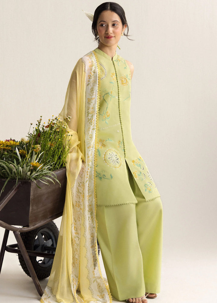 Coco by Zara Shahjahan Unstitched Embroidered Lawn 3 Piece Suit CZS26UCLP INES-6B - Eid Collection
