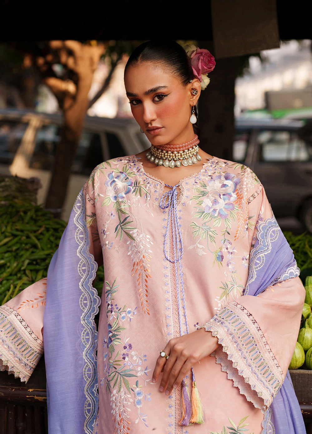 Suroor by Bin Ilyas RTW Embroidered Jacquard Lawn 3 Piece Suit BI26PSL 241A - Festive Collection