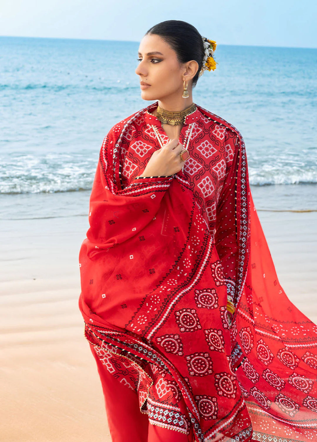 The Chunri by Gul Ahmed Unstitched Printed Lawn 3 Piece Suit GA26UTCL CL-62032 B - Summer Collection