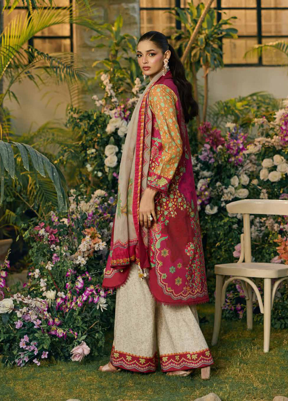 C Prints by Charizma Unstitched Printed Lawn 3 Piece Suit CHR26ULP CP6-16 - Summer Collection