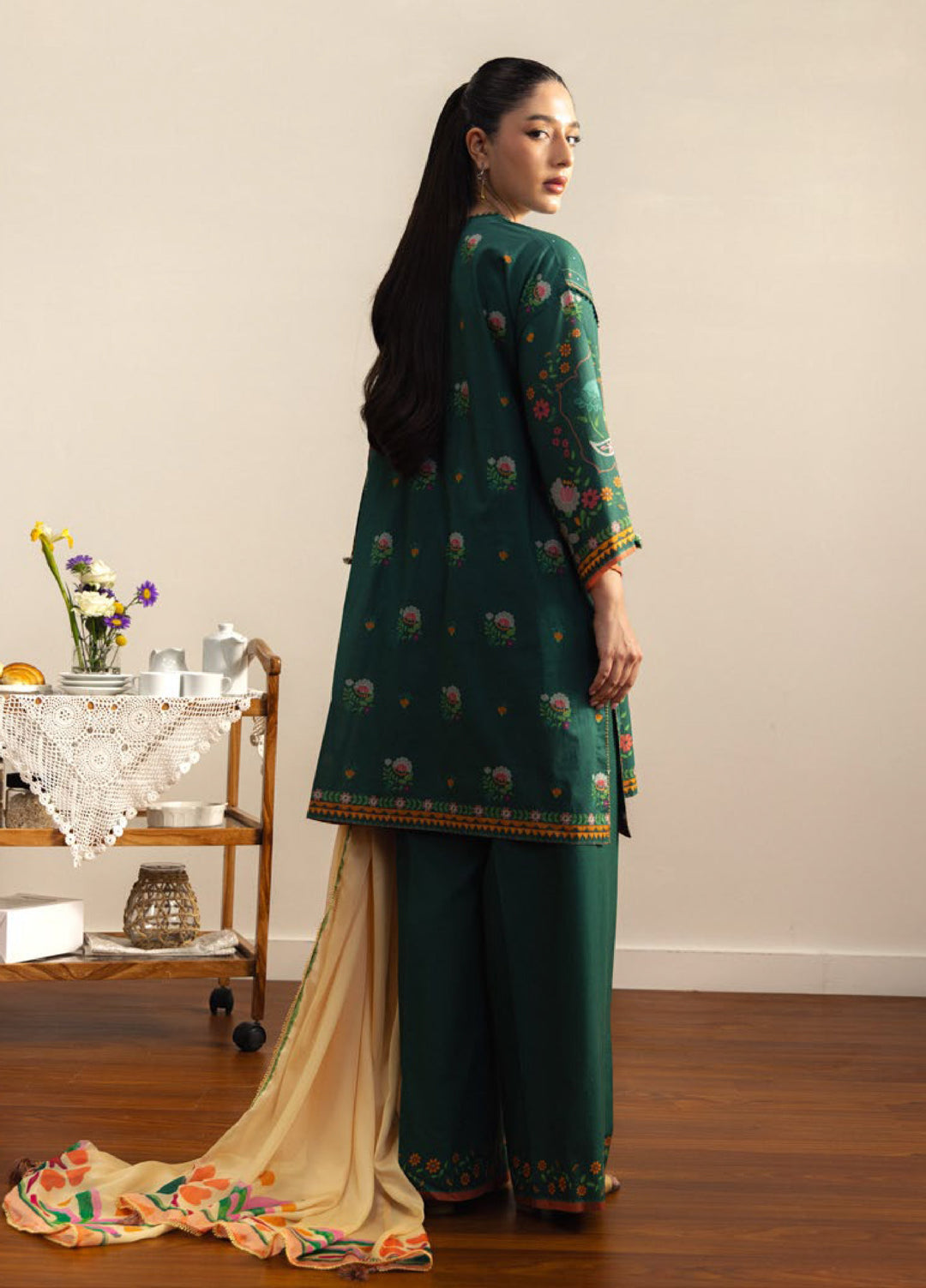 Coco by Zara Shahjahan Unstitched Printed Lawn 3 Piece Suit CZS26ULV TAKARA-7B - Summer Collection