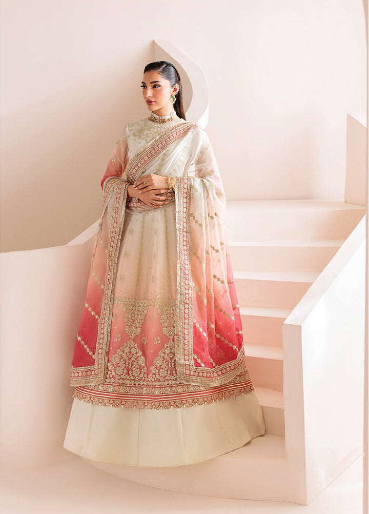 Xenia Formal Luxury Unstitched Embroidered Chiffon Suits 3 Piece XE25FL XF-1025 Mahlaqa - Formals Collection