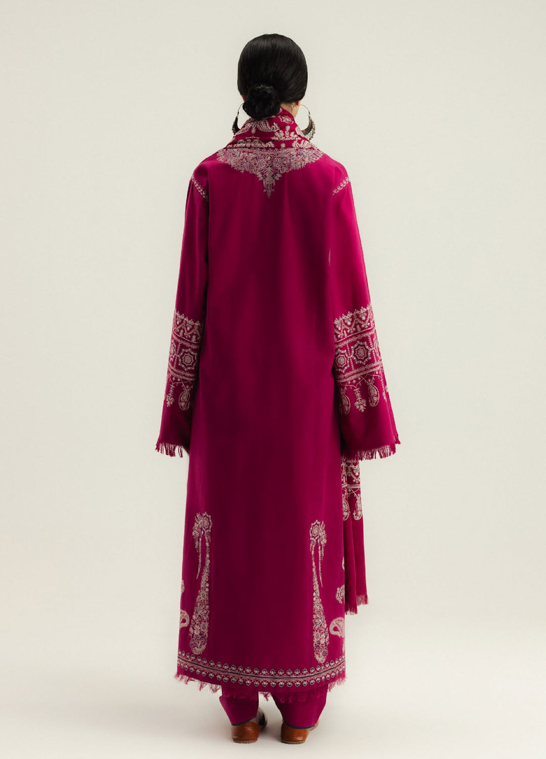 Zara Shahjahan Unstitched Winter Karandi Embroidered Suits 3 Piece CZS25WC D6-Gulmeer - Winter Collection