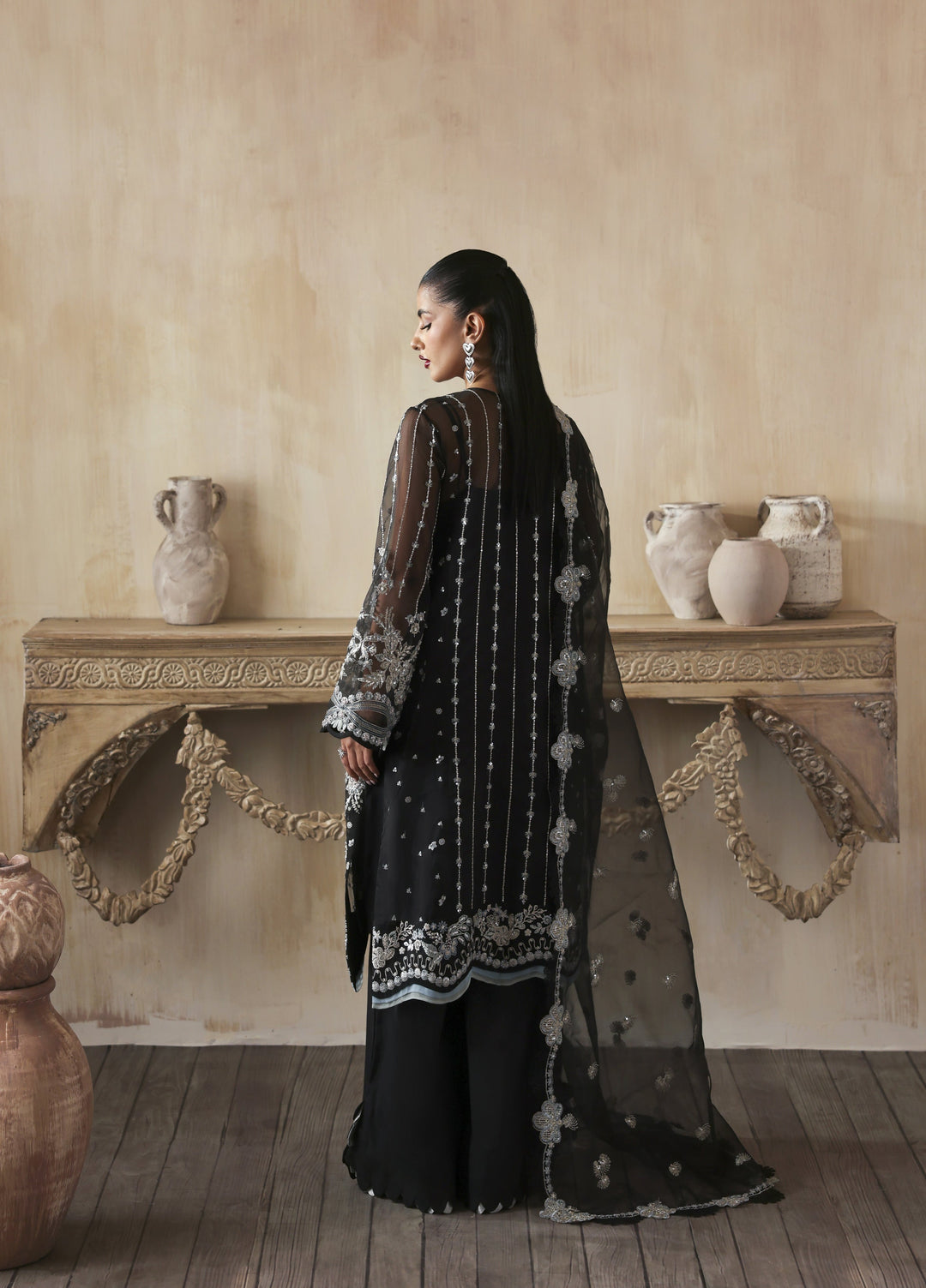 Jahanara by Zarposh Embroidered Organza Suits Unstitched 3 Piece ZP25JF Ayzel - Festive Collection