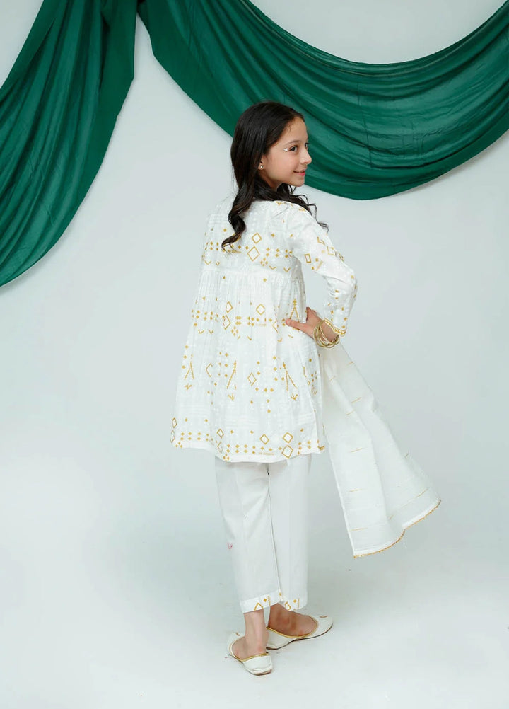 Senorita Girls RTW Printed Cotton 3 Piece Suit KBD-03513 - Casual Collection
