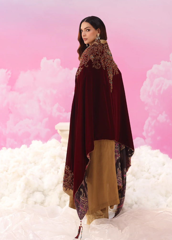 Mount Olypus by Musferah Saad Pret Embroidered Masoori 2 Piece Velour Aurelia - Festive Collection