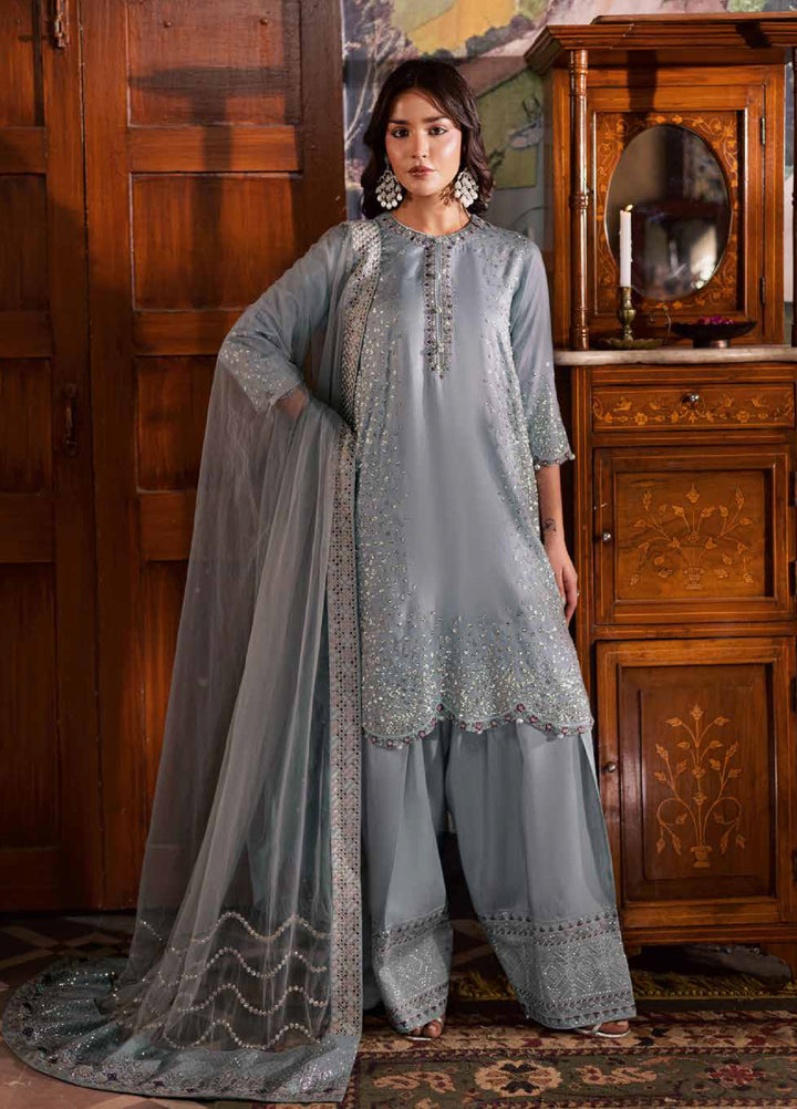 Nureh Nur Mahal The Silk Edit Unstitched Suits 3 Piece NU25NM NE-195 - Festive Collection