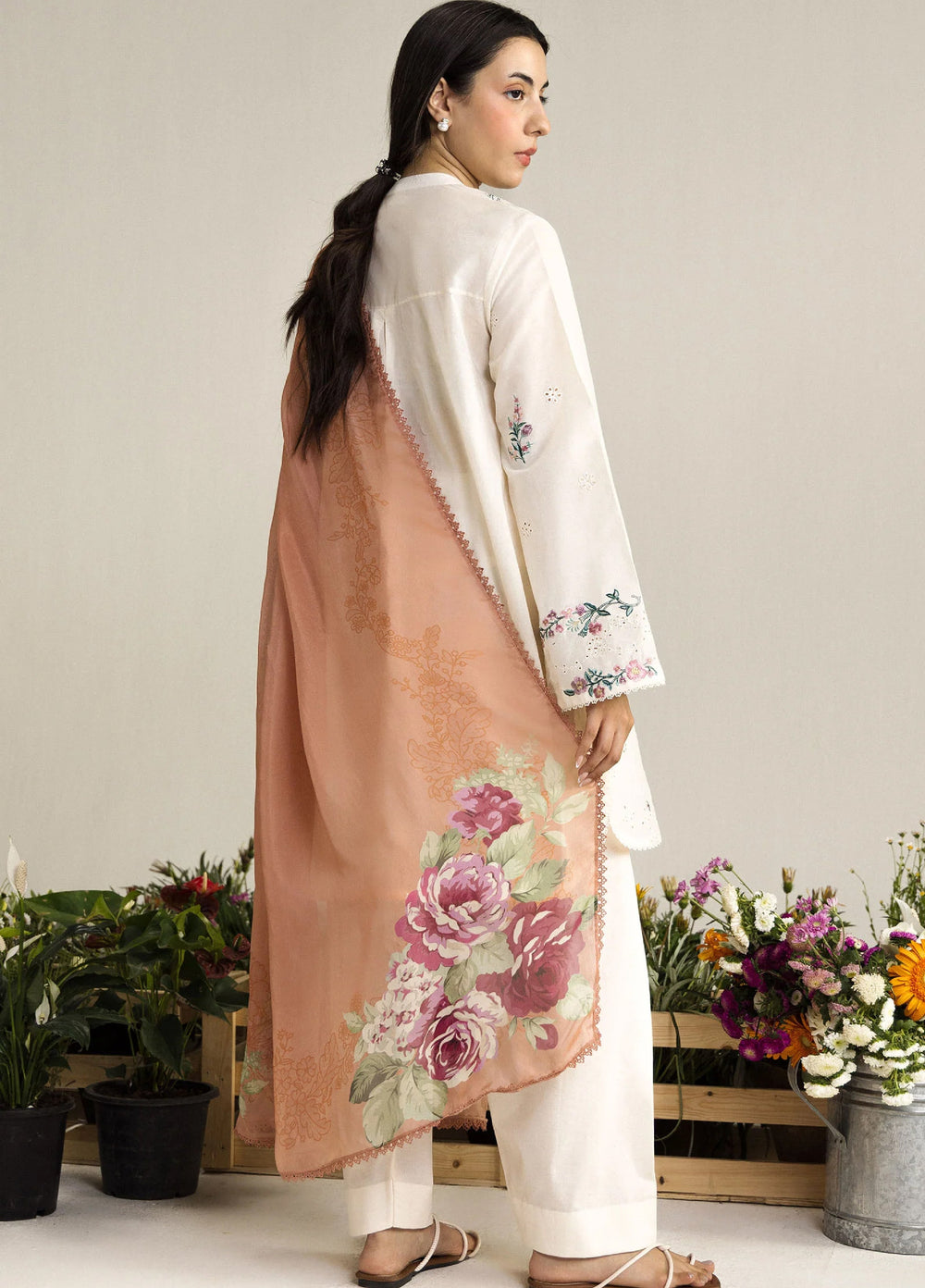 Coco by Zara Shahjahan Unstitched Embroidered Lawn 3 Piece Suit CZS26UCLP YURA-3A - Eid Collection