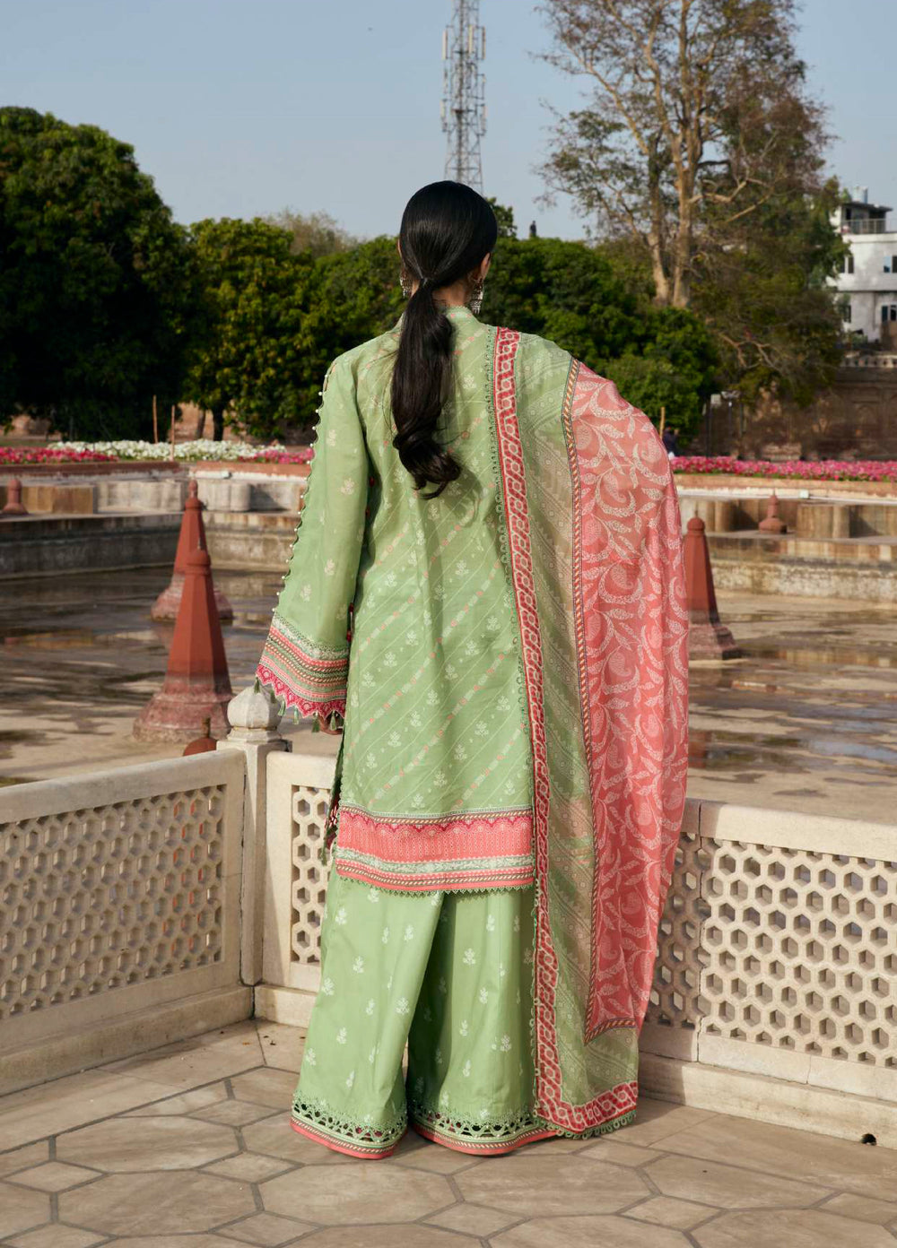 Angan by Kahf Unstitched Printed Lawn 3 Piece Suit KHF26ULA GUL-BAHAR KPS-6B - Festive Collection