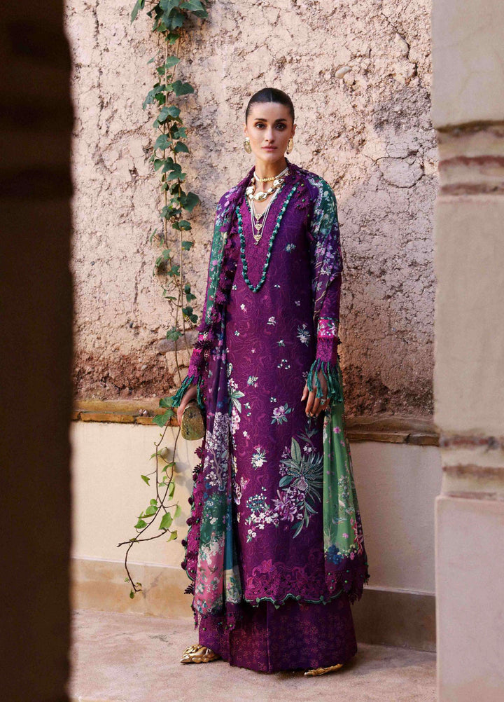 Reine by Republic Womenswear Unstitched Embroidered Luxury Lawn 3 Piece Suit RW26UTL D-08B - Eid Collection