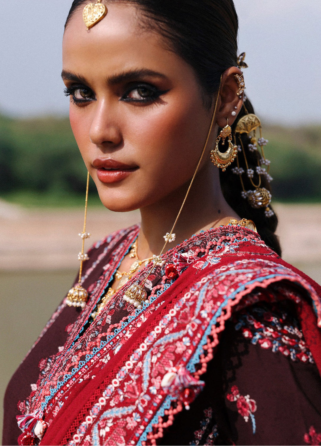 Hussain Rehar Unstitched Karandi Winter Embroidered Suits 3 Piece HRR25K Pari - Winter Collection