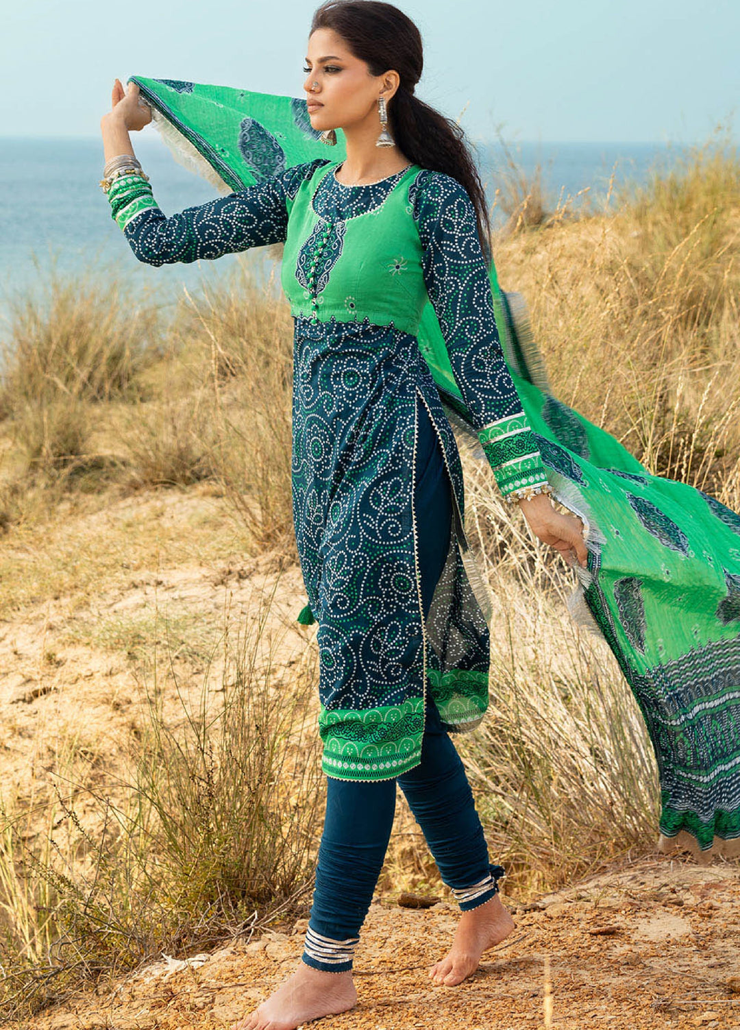 The Chunri by Gul Ahmed Unstitched Printed Lawn 3 Piece Suit GA26UTCL CL-62024 B - Summer Collection