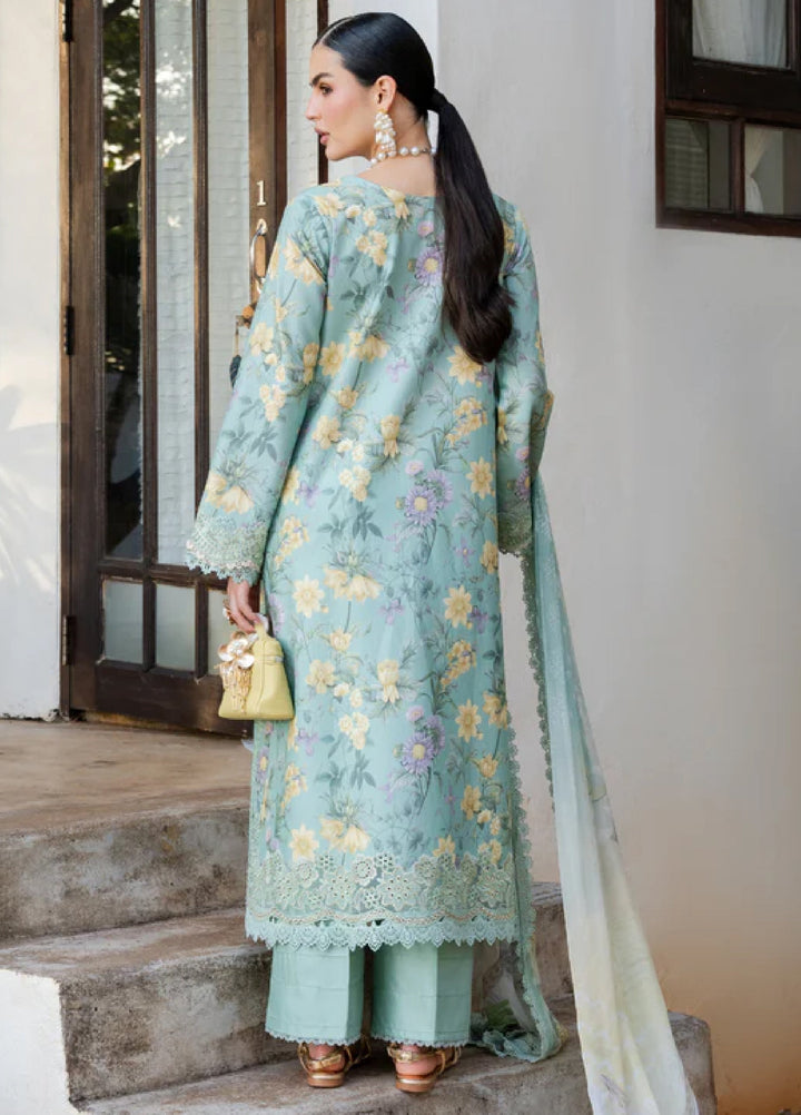 Shezlin Chikankari by Aabyaan Unstitched Embroidered Lawn 3 Piece Suit ABY26USC AZ-03 TIVARA - Summer Collection