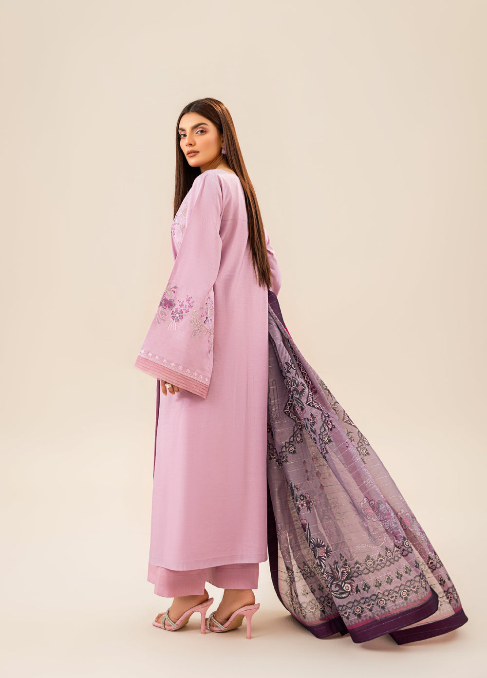 Gohor e Nayab by Ruby Suleiman Pret Lawn Suits 3 Piece Lilac Garden - Festive Collection