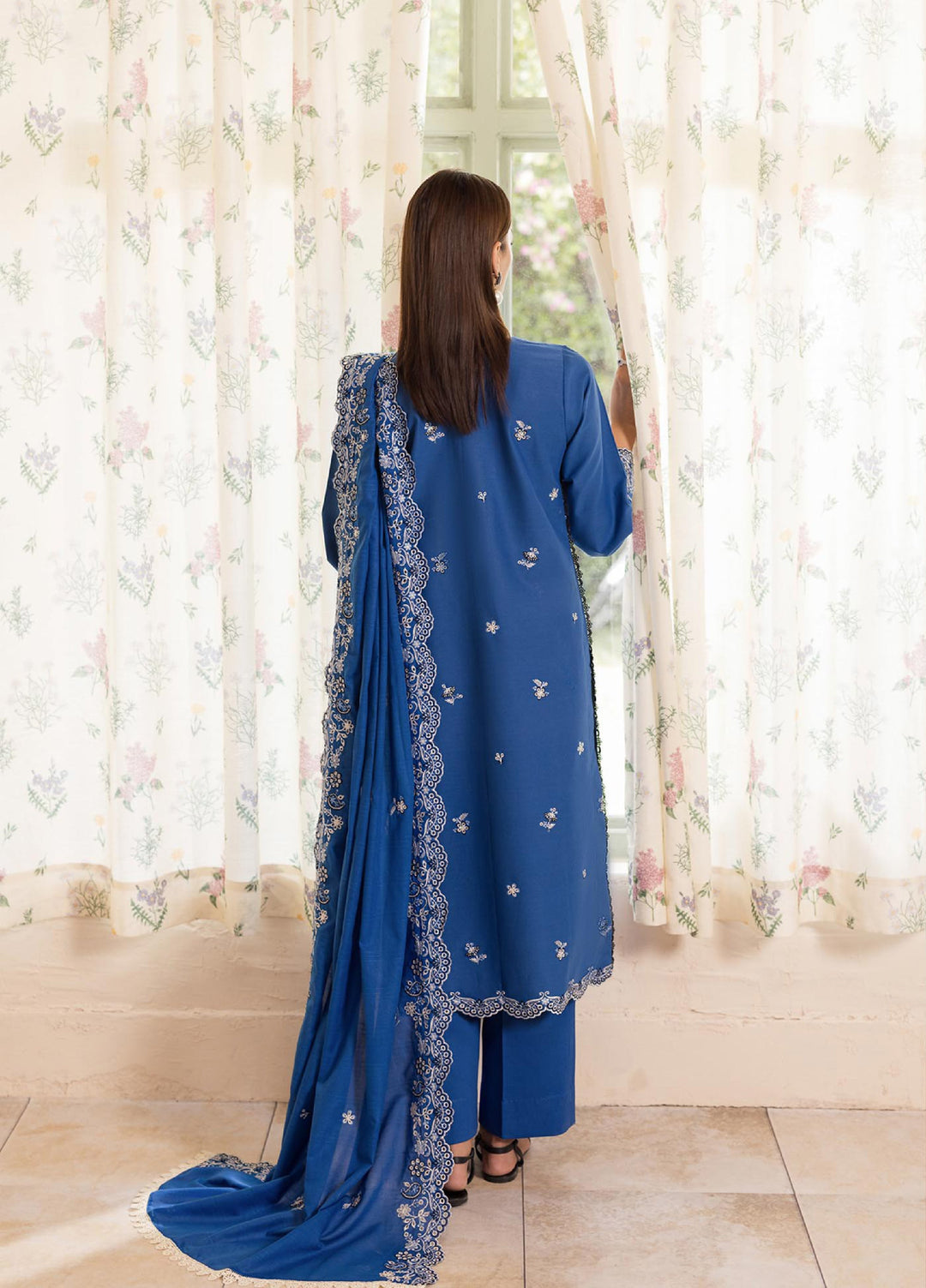 Nissa by Rajbari Unstitched Chikankari Embroidered Lawn 3 Piece Suit RB26UNCL D-7 - Summer Collection