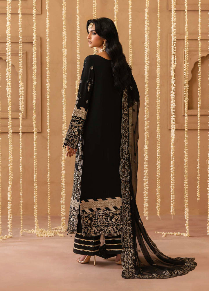 Shehrzadi by Emaan Adeel Unstitched Embroidered Chiffon 3 peice EA25SC Sahar - Formals Collection