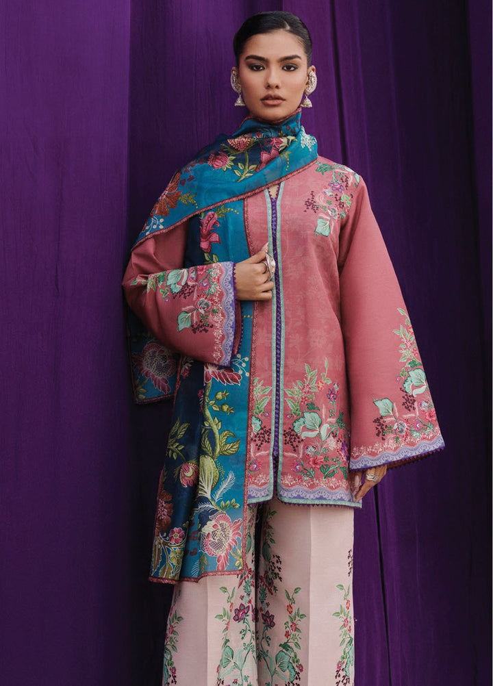 Aik Roz by Aik Atelier Unstitched Khaddar Printed Suits 3 Piece AIK25RK Look 02 - Winter Collection