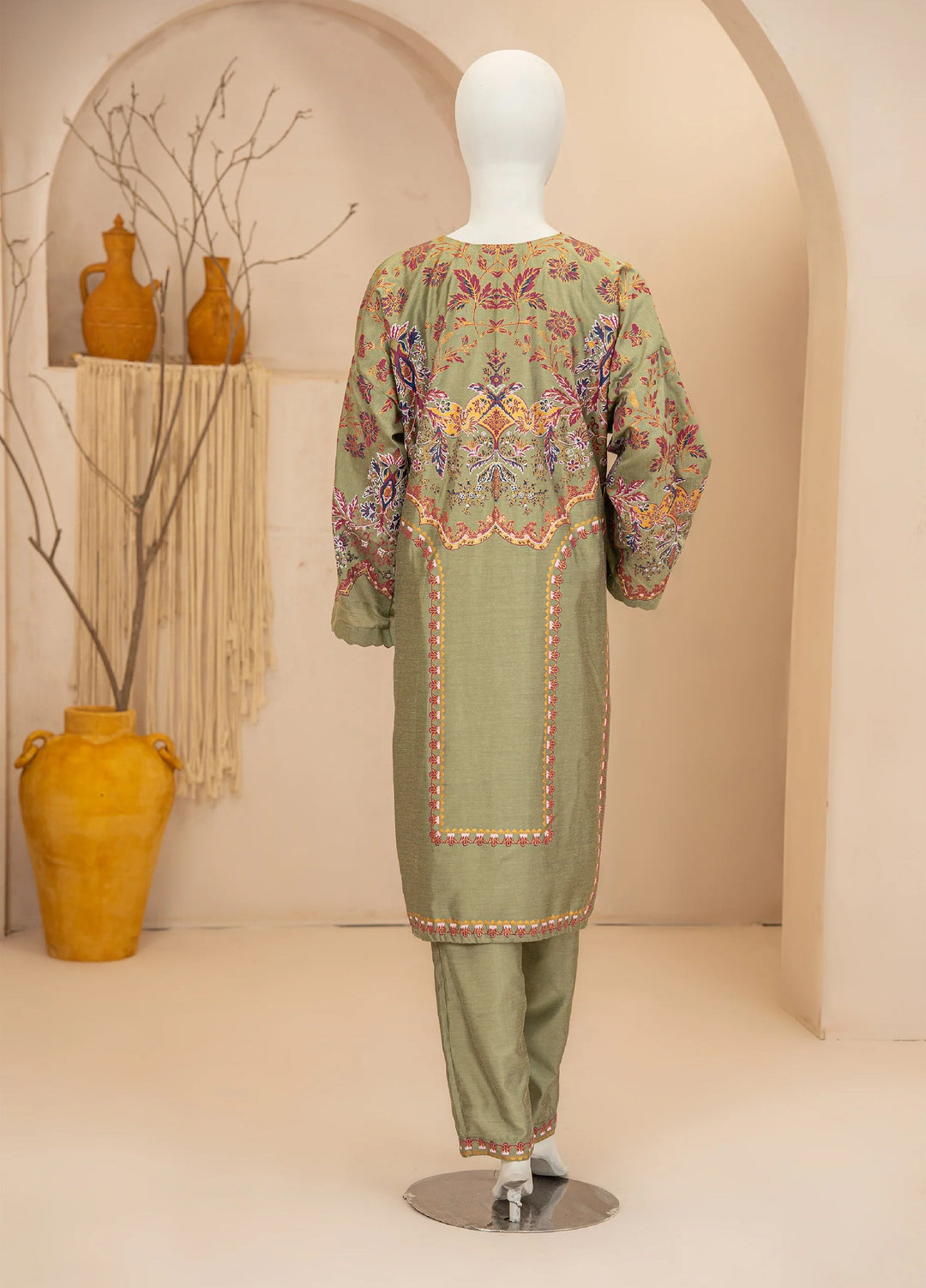 Riley Womens Pret 2 Piece Linen Matcha JRS2P - Winter Collection