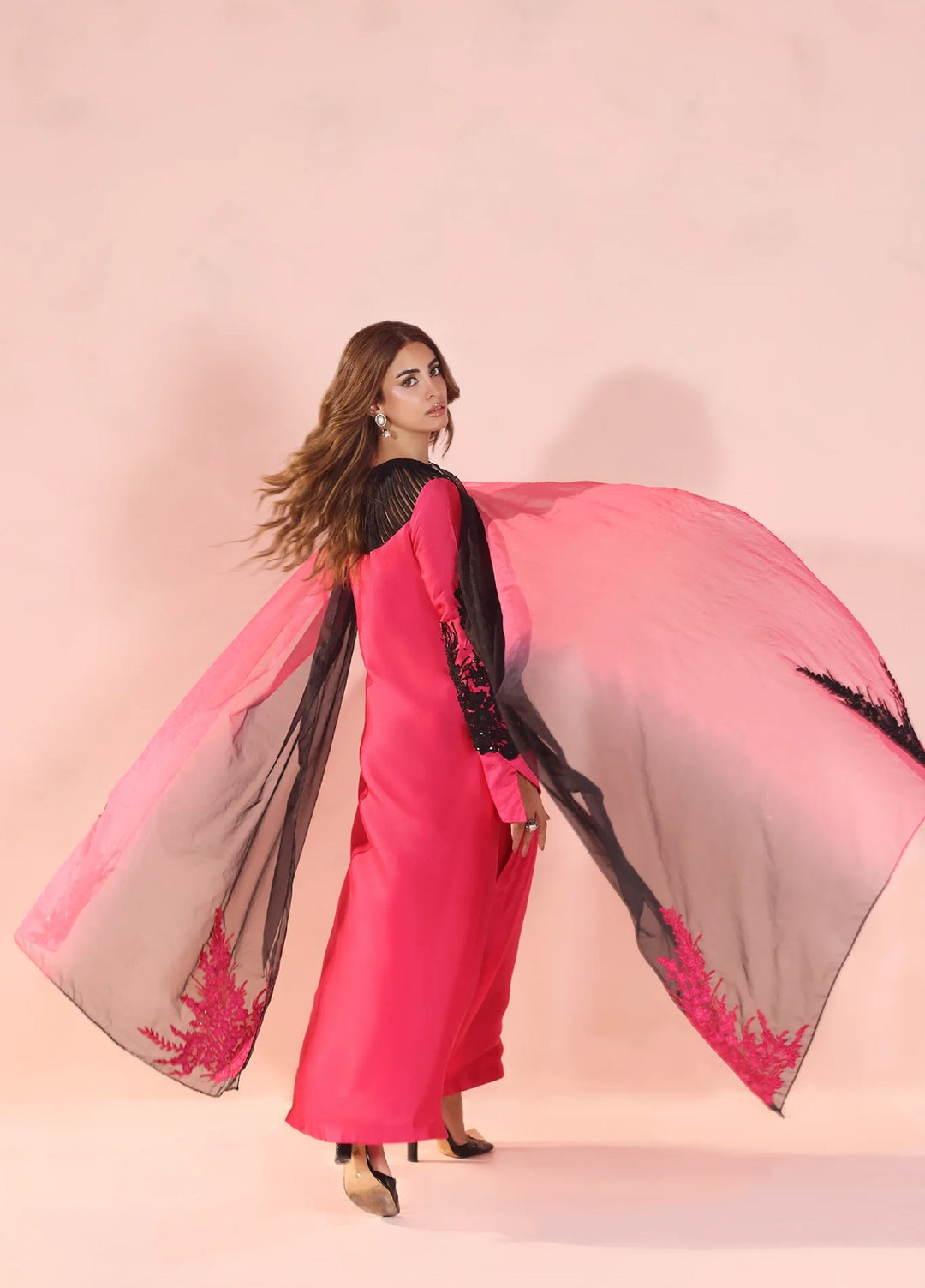 Eterna by Musferah Saad Pret Embroidered Tissue Silk 2 Piece Dark Romance - Festive Collection