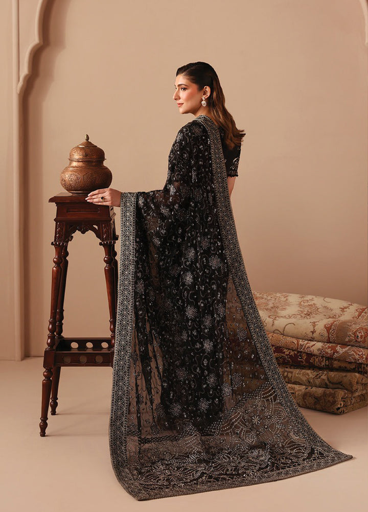 Neorah by Xenia Formals Unstitched Raw Silk Embroidered Saree XE26UN D-10 QAILAH - Festive Collection