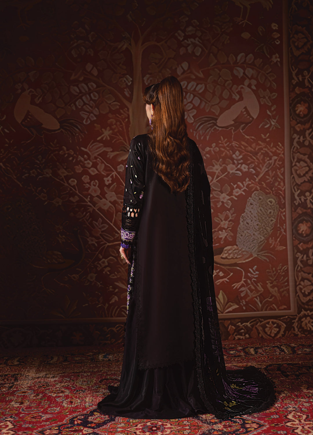 Amelia by Mahnur Unstitched Luxury Cotrai Embroidered 3 Piece Suits MN25AL AM-001 - Winter Collection