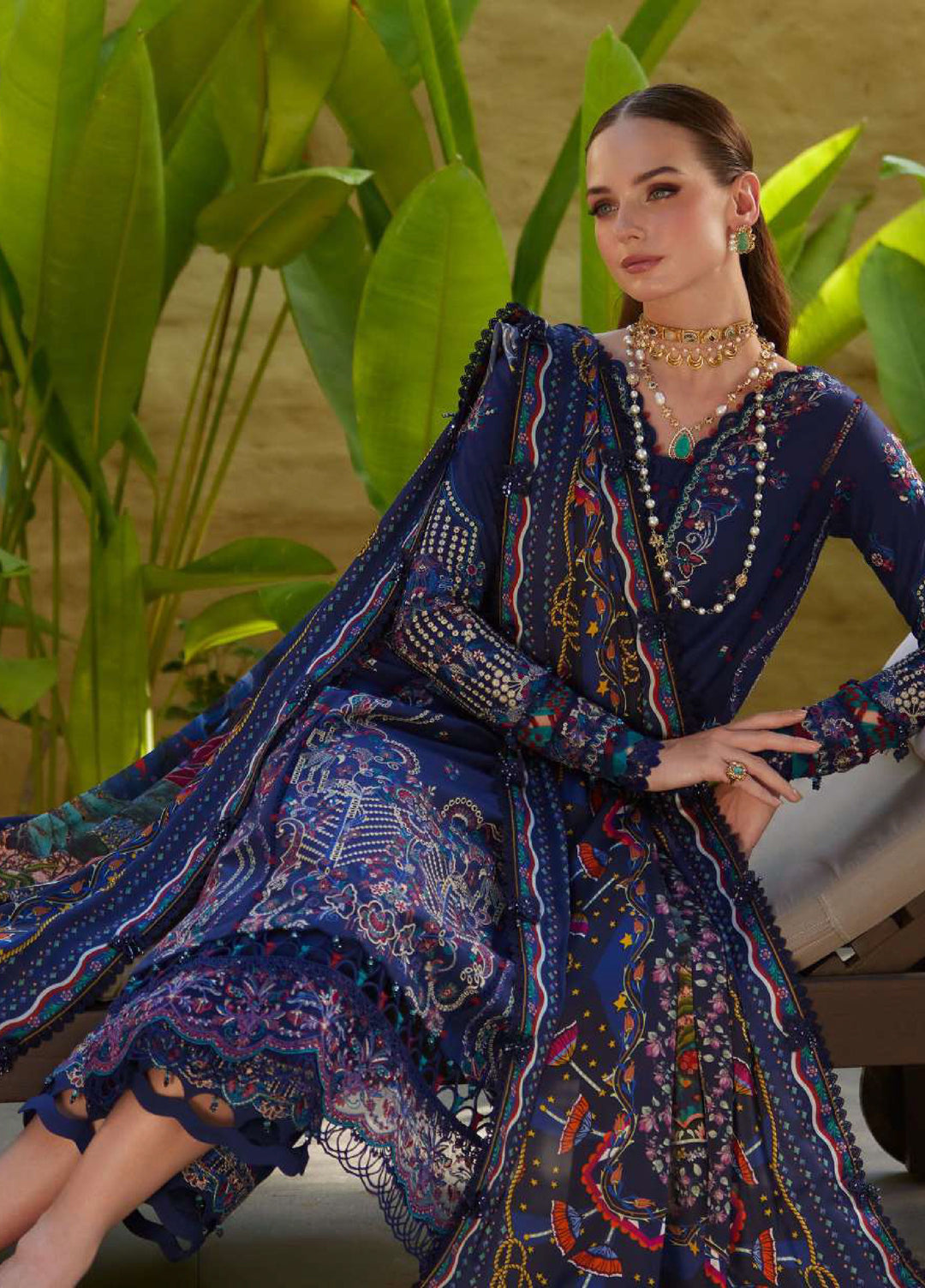 Ariya by Kanwal Malik Unstitched Embroidered Luxury Lawn 3 Piece Suit KM26UA D-4 MEHRIN - Summer Collection
