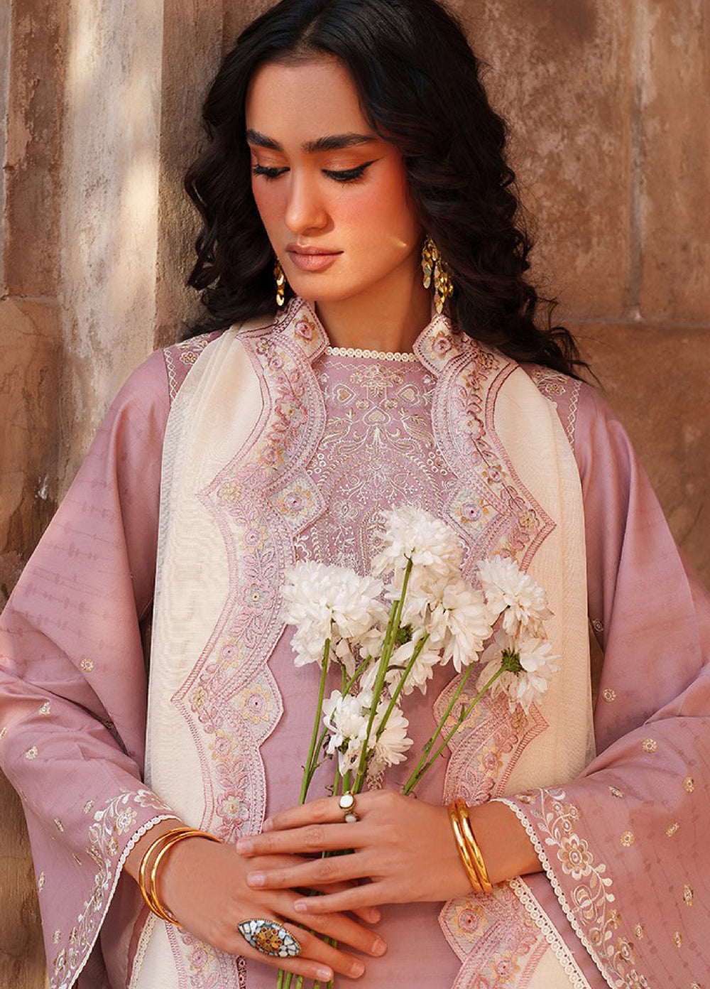 Suroor by Bin Ilyas RTW Embroidered Jacquard Lawn 3 Piece Suit BI26PSL 245B - Festive Collection