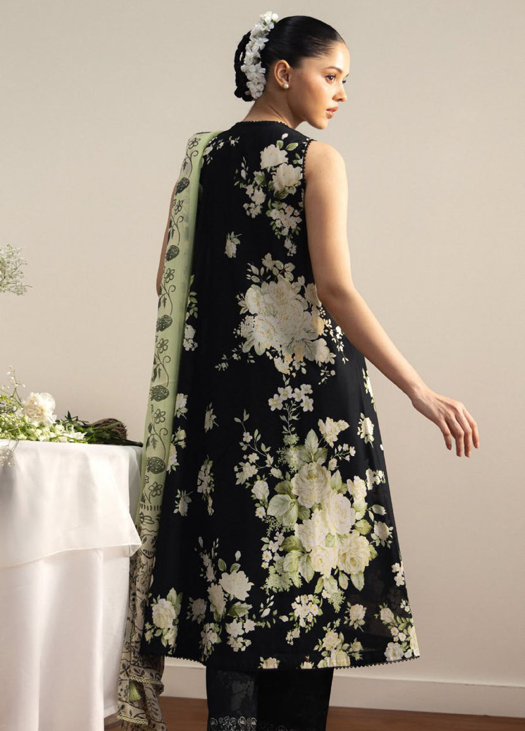 Coco by Zara Shahjahan Unstitched Printed Lawn 3 Piece Suit CZS26ULV HARU-1B - Summer Collection