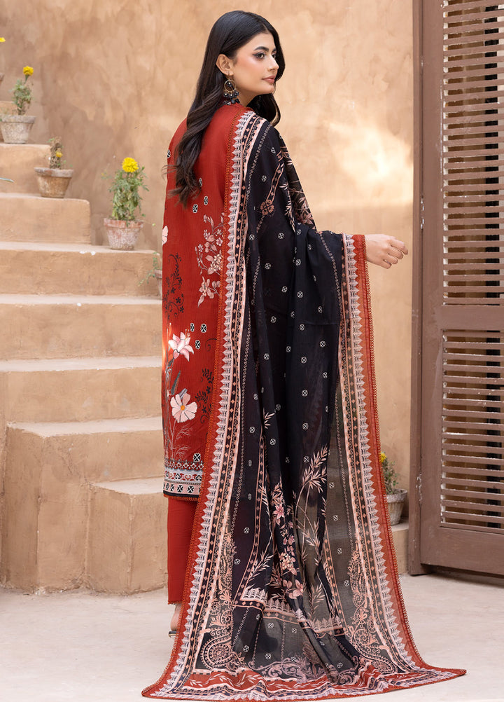 Regalia Textiles Unstitched Printed Karandi Lawn 3 Piece Suit RG26UKL D-9 - Summer Collection