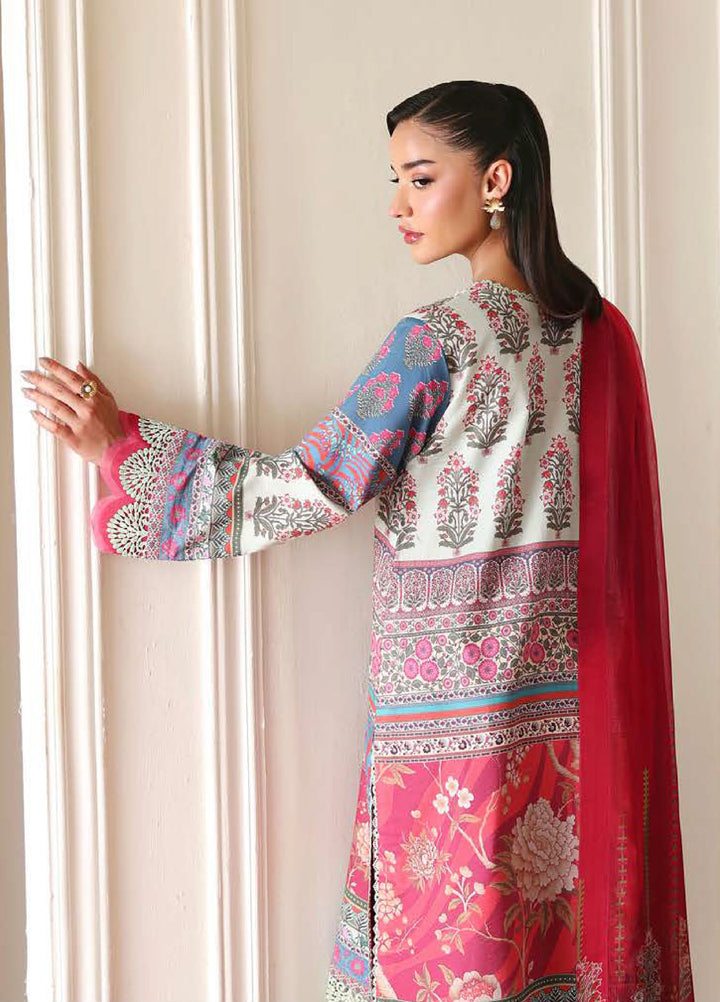 Eclat Garden by Roheenaz Unstitched Printed Lawn 3 Piece Suit RN26UEL Rosette Dream - Summer Collection