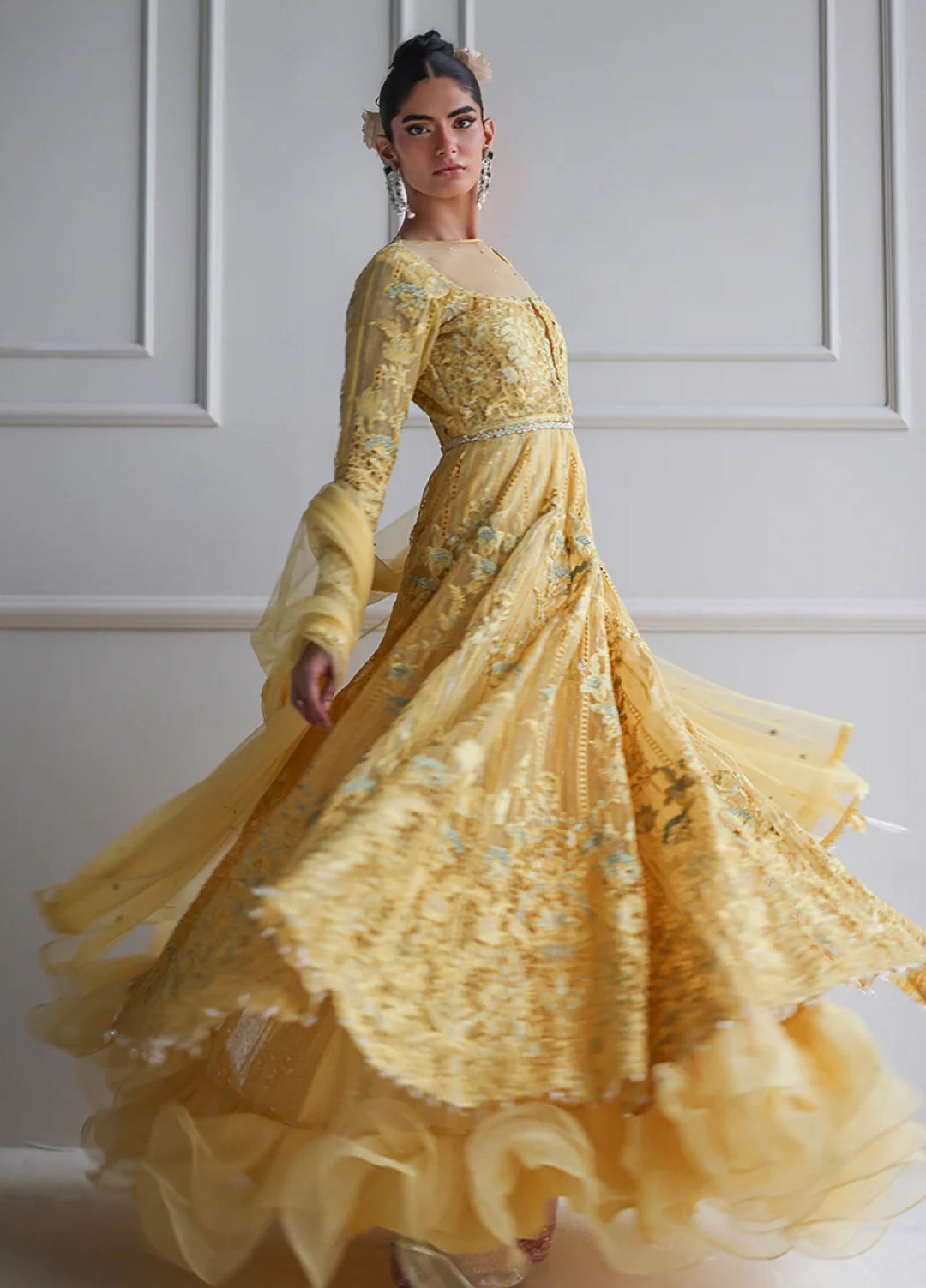 Threads And Motifs Women Pret Organza Embroidered Maxi 1 Piece 9271.2 - Formals Collection