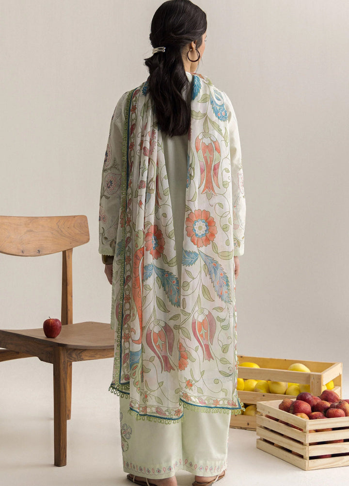 Coco by Zara Shahjahan Unstitched Embroidered Lawn 3 Piece Suit CZS26UCLP SIA-4B - Eid Collection