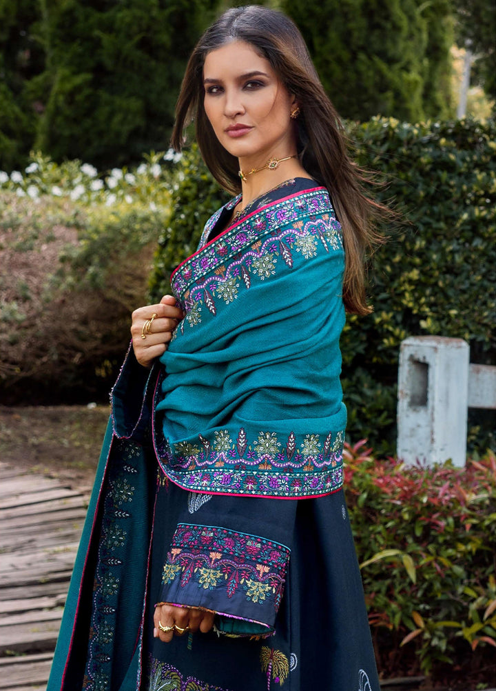 Mushq Broadway Under the Tuscan Sun Embroidered Viscose Suits Unstitched 3 Piece MQ25BT D-09 Radiant Solitude - Winter Collection