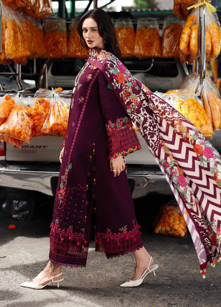 Poshima by Charizma Embroidered Peach Leather Suits Unstitched 3 Piece CZ25PW PSW5-02 - Winter Collection