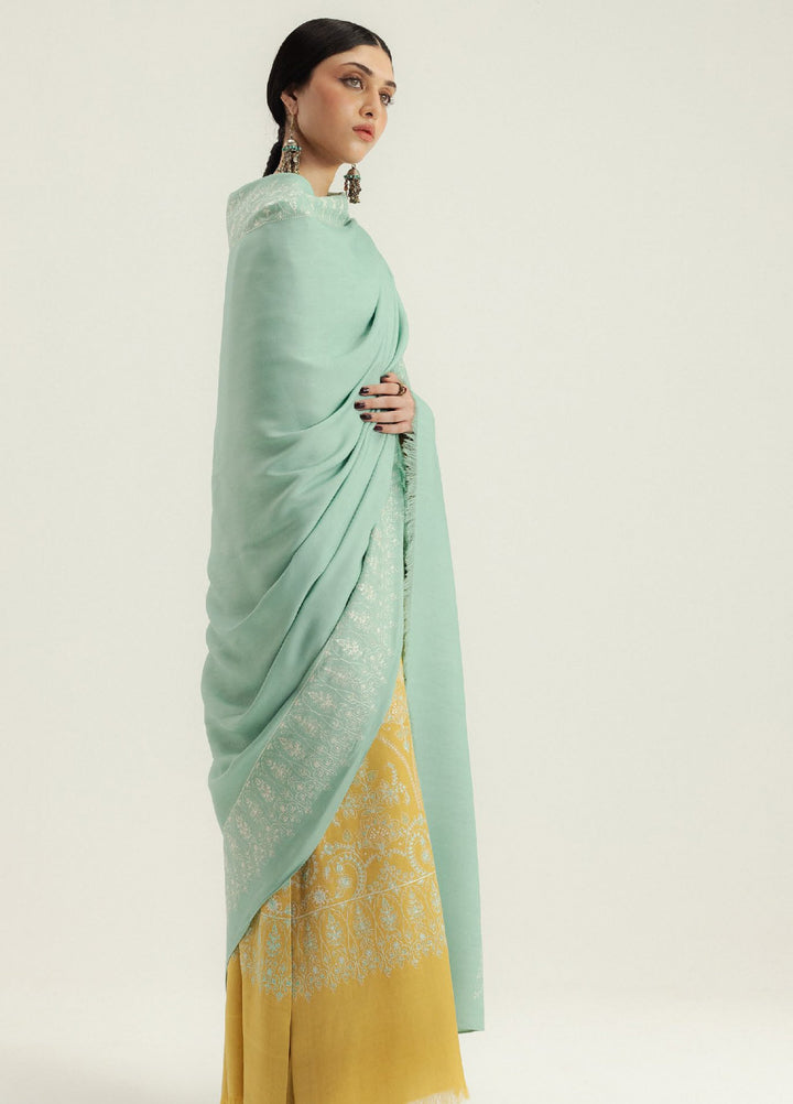 Zara Shahjahan Unstitched Winter Marina Embroidered Suits 3 Piece CZS25WC D1-Zarvaan - Winter Collection