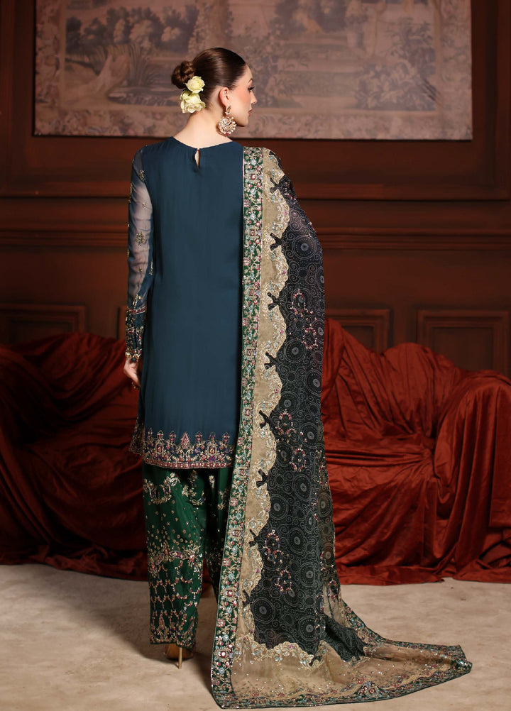 Alfaaz By Nureh Festive Unstitched Chiffon Embroidered 3 Piece Suits NU25AF NL-88 - Festive Collection