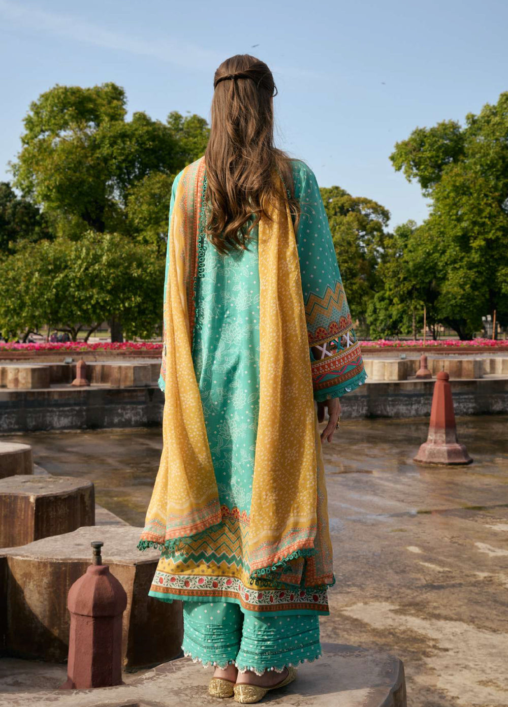 Angan by Kahf Unstitched Printed Lawn 3 Piece Suit KHF26ULA NAZISH KPS-7A - Festive Collection
