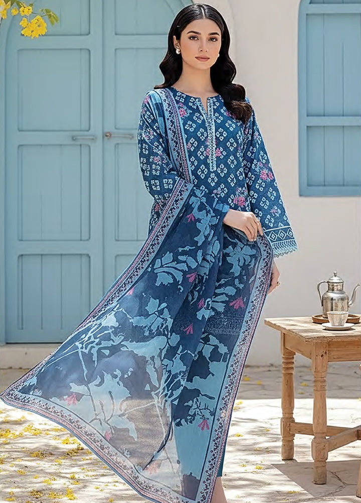 Summer Prints by Lakhany Unstitched Printed Lawn 3 Piece Suit LSM26USP LG-SG-0104 - Summer Collection