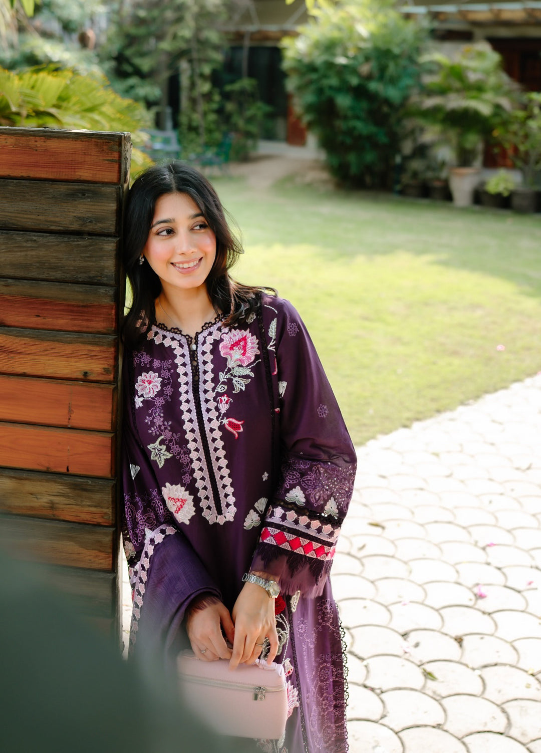Saira Shakira Unstitched Embroidered Lawn 3 Piece Suit SSR26ULE SS-002A - Eid Collection