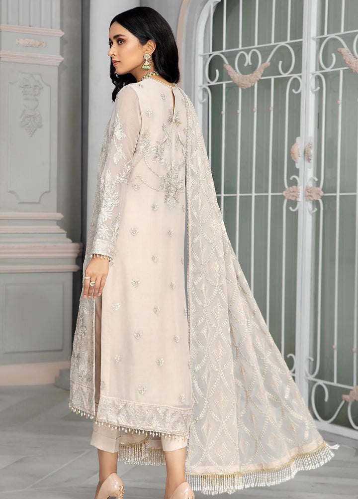 Zarif Unstitched Embroidered Chiffon 3 Piece Suit ZR26UF Bahaar ZB-08-Fauna - Festive Collection