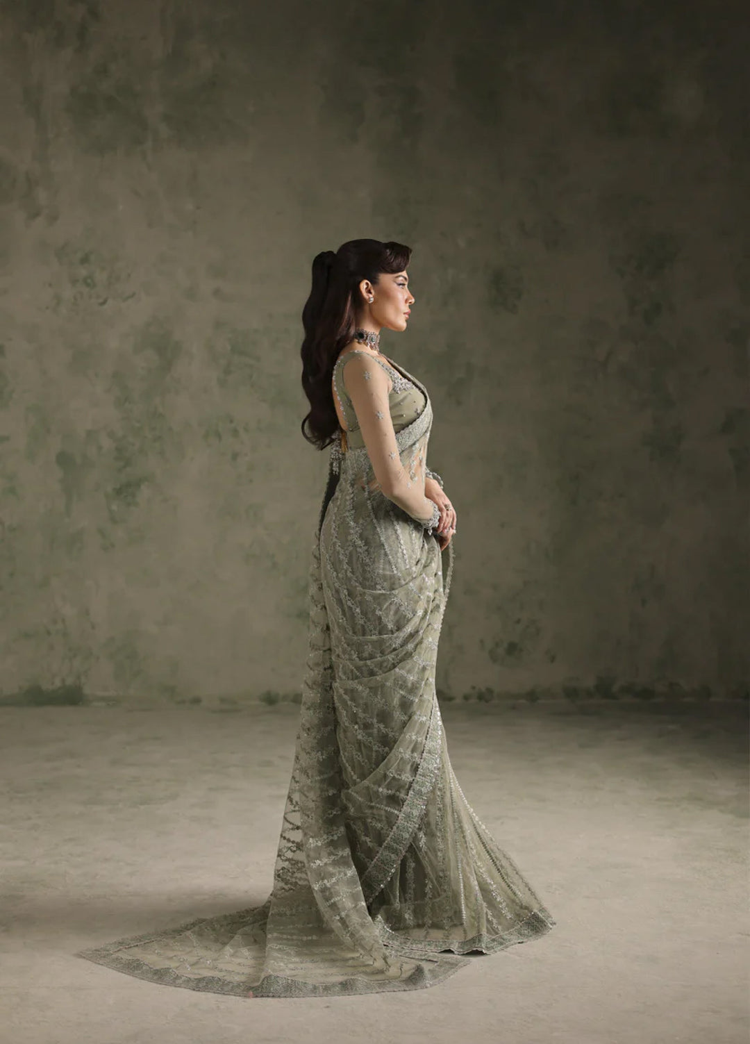 Esmeree by Imran Ramzan Embroidered Unstitched Net 3 Piece Etreinte De Reve - Formals Collection