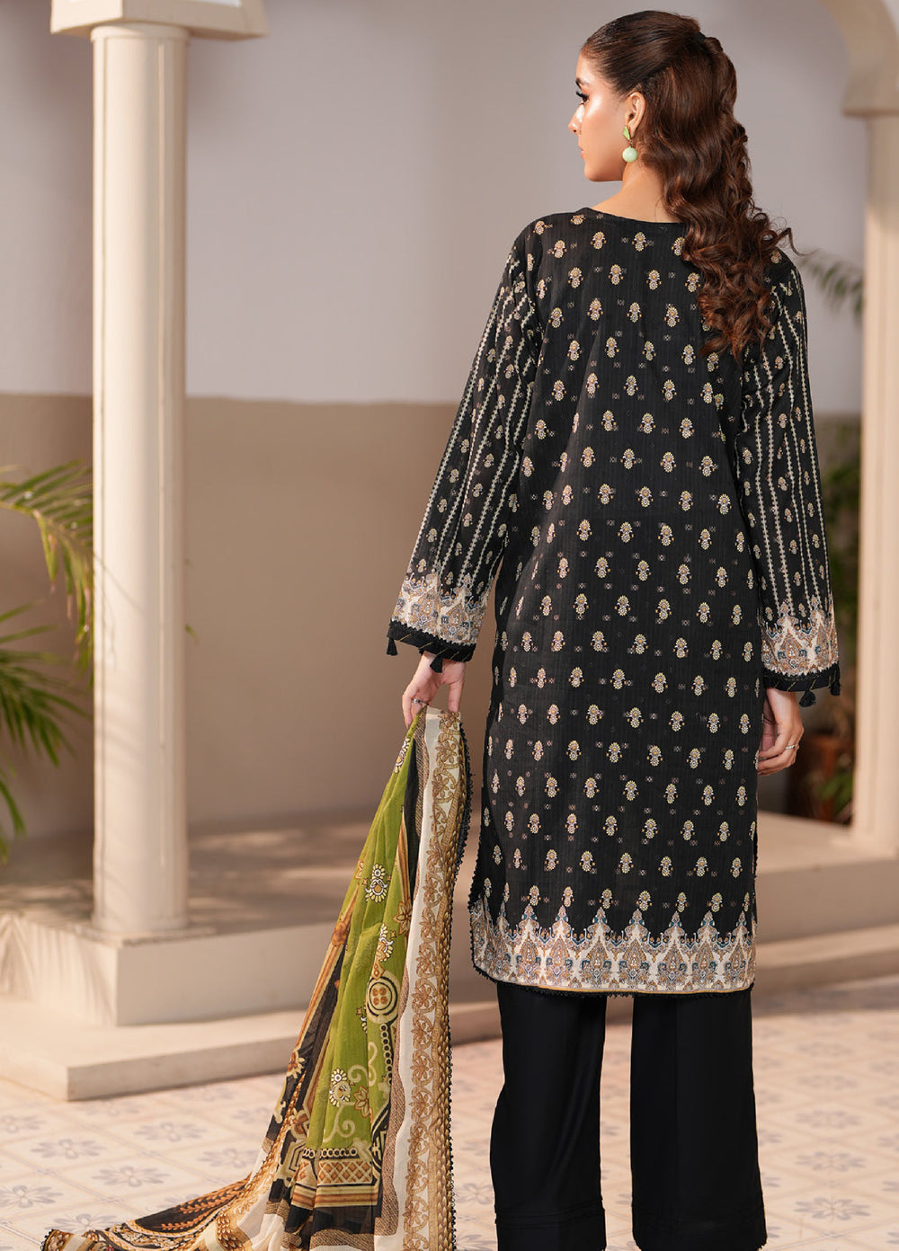 Regalia Textile Unstitched Printed Jacquard Lawn 3 Piece Suit RG26PUJL D-5 - Summer Collection